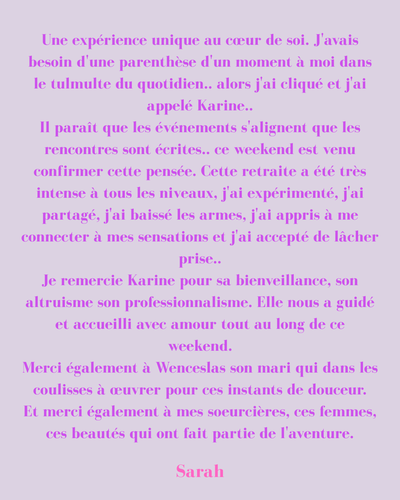 Retraite transformatrice pour femmes Tarn