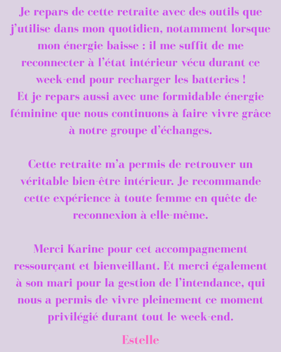 Retraite transformatrice pour femmes Tarn