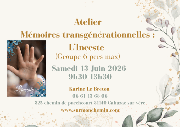 Participez à un atelier sur les mémoires transgénérationnelles afin de libérer les blocages dans votre lignée. Tarn