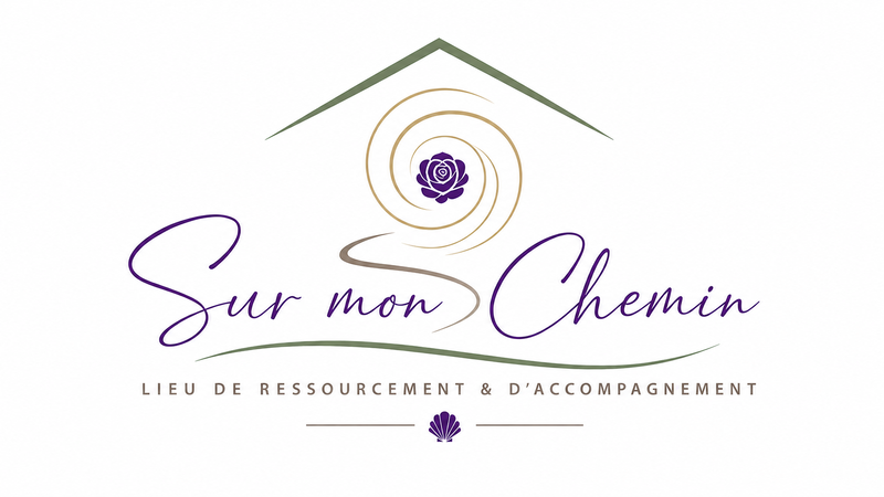 Logo de Sur mon Chemin, lieu de ressourcement et d'accompagnement proposant des chambres d'hôtes, des séjours thérapeutiques, des retraites de femmes et des accompagnements dans le Tarn.